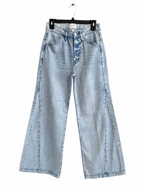 Frame Denim Light Blue Wide Leg Jeans